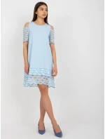 LK SK 506654 šaty.52 svetlo modrá LK SK 506654 šaty.52 svetlo modrá
