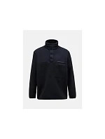Mikina Peak Performance M Fleece Snap T-Neck Black Mikina Peak Performance M Fleece Snap T-Neck Black