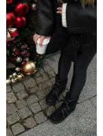 Śniegowce Na Platformie Wegańskie D.Franklin DFSH370004 Czarne