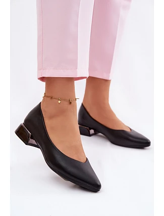 Baleríny Na Nízkém Podpatku Vinceza 62280 Černé