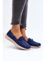 Dámské mokasíny s mašlí, tmavě modrá Reece Dámské mokasíny s mašlí, tmavě modrá Reece