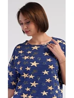 Dámske domáce šaty s trojštvrťovými rukávmi Stars