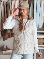 Dámska prechodná prešívaná vesta VESOLITA svetlo šedá FashionStreet TY4882