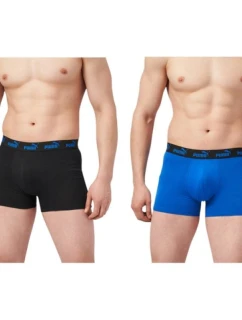 Pánske boxerky Puma 2-Pack Blue Black Comfortable Cotton
