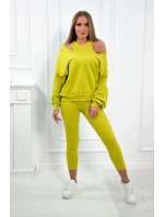 3-dielny set blúzka + top + legíny kivi 3-dielny set blúzka + top + legíny kivi