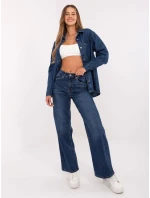 Nohavice D85083BI62544D295 tmavomodré