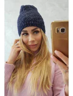 Fleecová čiapka Berta K247 navy blue