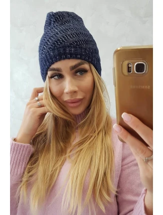 Fleecová čiapka Berta K247 navy blue