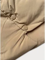Dámska prechodná bunda voľného strihu J Style béžová (16M9181-62)