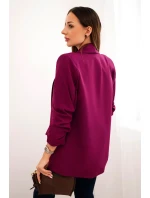 Bunda s chlopňou elegantná slivka Bunda s chlopňou elegantná slivka