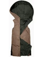 Béžová dámska dlhá obojstranná vesta (B8248-11) Béžová dámska dlhá obojstranná vesta (B8248-11)