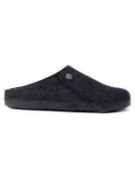 Dámske/pánske papuče Birkenstock Zermatt Anthracite z vlnenej plsti regular wide (1015090)