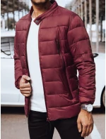 FashionStreet pánska bordová prešívaná bunda TX4443