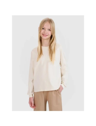 Dievčenské nadrozmerné hladké šaty s dlhým rukávom 4F 4FJWSS25TLONF377-12S