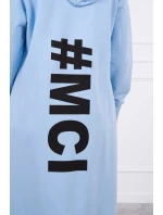 Modrá bunda s potlačou