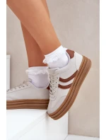 Stylowe Sneakersy Na Platformie Szare Doriwa