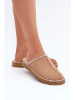 Domáca obuv Papuče s výšivkou Dámska obuv Inblu EY000028 Camel Domáca obuv Papuče s výšivkou Dámska obuv Inblu EY000028 Camel