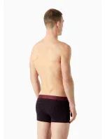 Pánske boxerky 2PACK 111210 3F504 56636 vínové s potlačou - Emporio Armani