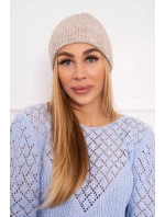 Tenká čiapka Grace K211 svetlo béžová