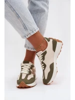 Dámské sportovní boty na platformě Zelená Janelora