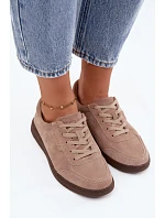 Dámske semišové kožené tenisky Vinceza 79635 beige Dámske semišové kožené tenisky Vinceza 79635 beige