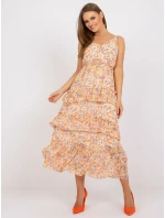 Dámske šaty EM SK Y6743 jasne oranžové