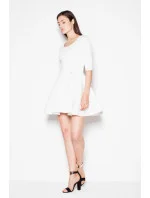 Dámske spoločenské šaty VT075 ecru - Venaton