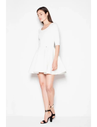 Dámske spoločenské šaty VT075 ecru - Venaton