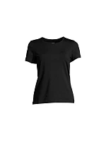 CASALL Essential Mesh Detail Tee black CASALL Essential Mesh Detail Tee black