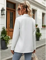 Dámske elegantné sako biele FashionStreet PY0143 Dámske elegantné sako biele FashionStreet PY0143