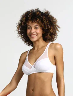 Dámska podprsenka bez kostíc DIM GENEROUS WIREFREE BRA - DIM - biela