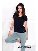 Dámske tričko s krátkym rukávom Serek brown - Off Pink