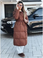Dámsky prešívaný kabát CLOUTIQUE hnedý FashionStreet TY5462