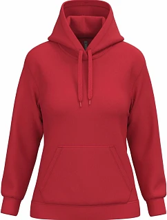 Kariban K 473 Dámska mikina s kapucňou 20.K473 červená