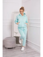 Teplá súprava s mikinou viazanou na spodnú časť mäty