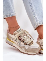 Sneakersy Buty Sportowe Damskie D.Franklin DFSH378006 Złote