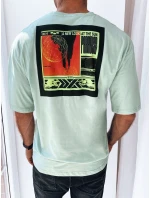 Pánske mätové tričko s potlačou FashionStreet RX5305