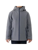 Chlapčenská lyžiarska bunda 4F M0820 tmavosivá 4FJWAW25TTJAM0820 23S
