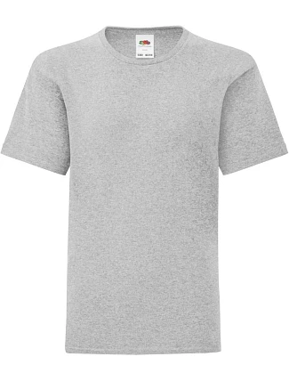 Fruit of the Loom Kids Iconic 150 T Detské tričko 16.1023 melírovaná šedá