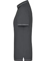 Daiber JN 568 Dámske elastické polo tričko z džerseju 02.0568 grafitová/biela Daiber JN 568 Dámske elastické polo tričko z džerseju 02.0568 grafitová/biela