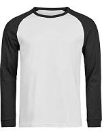 Tee Jays TJ 1170 Baseballové tričko s dlhým rukávom „Unlabeled“ 18.1170 biele/čierne Tee Jays TJ 1170 Baseballové tričko s dlhým rukávom „Unlabeled“ 18.1170 biele/čierne