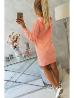 Marhuľové šaty s kapucňou