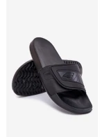 Klapki Męskie Na Rzep 4FMM00FFLIM091-20S Czarne