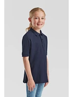 Fruit of the Loom Kids 65/35 Polo Detské piqué polo 16.3417 melírovaná šedá Fruit of the Loom Kids 65/35 Polo Detské piqué polo 16.3417 melírovaná šedá
