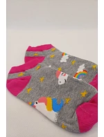 Detské členkové ponožky Unicorn grey