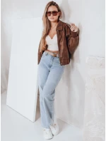 Dámske široké modré džínsy FashionStreet UY2820 Dámske široké modré džínsy FashionStreet UY2820