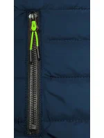 Tmavo modro-šedá ľahká dámska športová bunda (8M913-215)