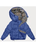 Dámska prechodná bunda s kockovanou podšívkou Cornflower Blue (842) Dámska prechodná bunda s kockovanou podšívkou Cornflower Blue (842)