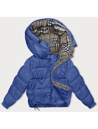 Dámska prechodná bunda s kockovanou podšívkou Cornflower Blue (842) Dámska prechodná bunda s kockovanou podšívkou Cornflower Blue (842)
