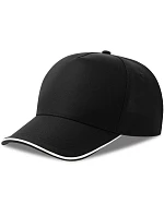 Atlantis Headwear Recy Five Piping – 5-panelová sendvičová čiapka 33.0282 čierna/biela Atlantis Headwear Recy Five Piping – 5-panelová sendvičová čiapka 33.0282 čierna/biela